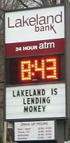 Lakeland Bank of NJ wants you to know they have money to lend.