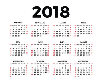 HSH.com 2018 Outlook Calendar HSH.com 2018 Outlook Calendar