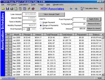 HSH Calculator screenshot