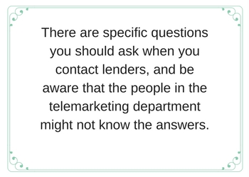 questions to ask HELOC lender