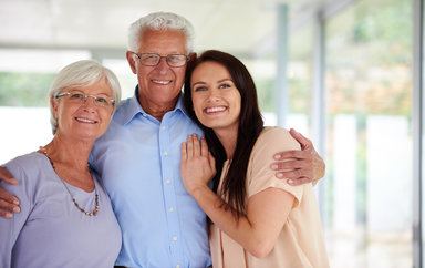 parents and adult daughter
